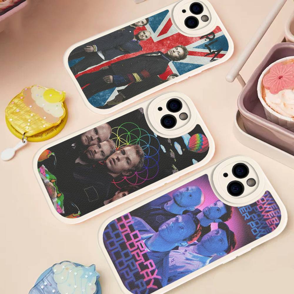 Pop Rock Band C-Coldplay Phone Cover For IPhone 16 15 14 13 12 11 Pro Max Plus Leather Soft Case