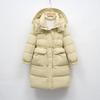 Winter Medium and Long Loose White Duck Down Fashion Jacket Waist Warm Hooded Down Jacket Women