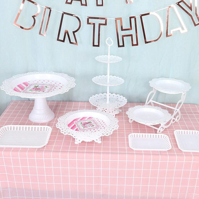 European Style Cake Stand Snack Rack Fruit Cupcake Tray Birthday Decorations