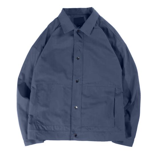 Мужская куртка с лацканами, длинным рукавом, застежкой на пуговицы, пальто с боковыми карманами, весна-осень, однотонная повседневная верхняя одежда