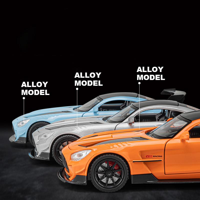 1/24 Benz GTR сплав модель игрушечного автомобиля литые игрушки звук и свет автомобиль для детей транспортное средство