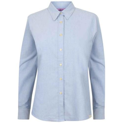 Henbury Womens/Ladies Classic Oxford Long-Sleeved Shirt
