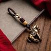 Медная Лошадь Брелок-подвеска Мешок Удачи Плетение Богатства Брелоки Китайский Зодиак Брелок Женщины Мужчины