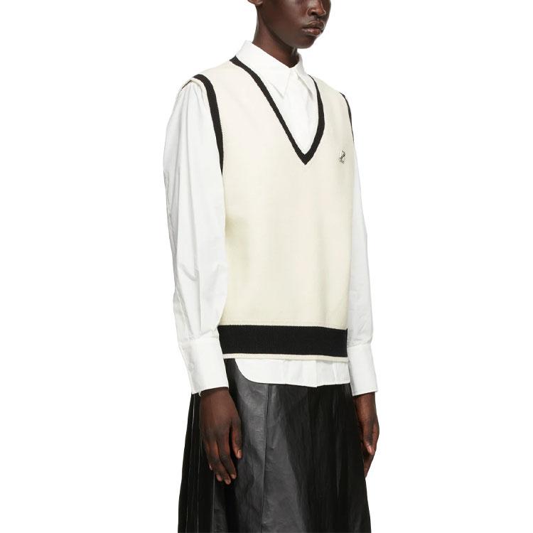 WE11DONE Logo Metal Detail Knit Vest WD-KV1-21-612-U-IV
