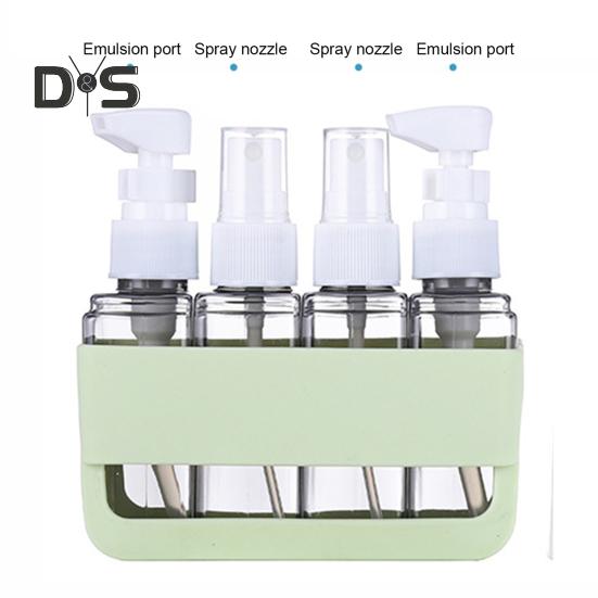 4 шт./набор 50 мл дорожный многоразовый флакон портативный герметичный многоразовый лосьон шампунь косметический пресс-спрей диспенсер бутылка пустой контейнер для туалетных принадлежностей
