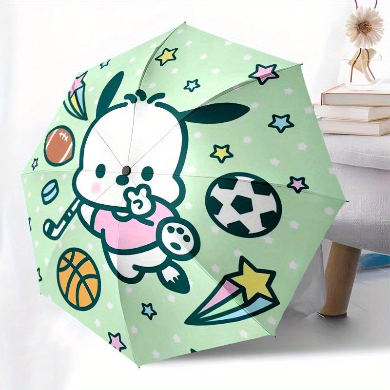 1pc Cute Sports Friends Umbrella with Plastic Handle,Suitable for All Seasons Home Travel Outdoor UmbrellaSanlio344