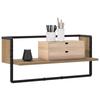Wall Shelf Wall Mount Artisan Oak 65 x 25 x 30 cm Metal PB