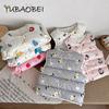 Children Baby Down Cotton Vest Girl and Boy Lightweight Padded Cartoon Vest Jacket Autumn Winter Infants Clothing