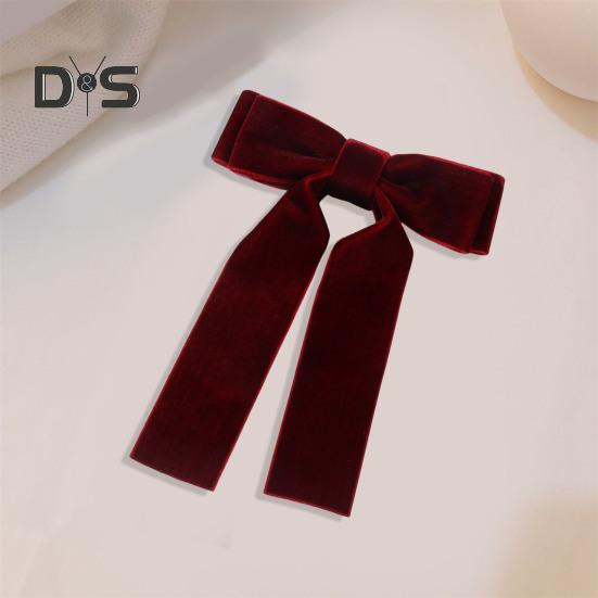 Ribbon Bowknot Decor Hair Pin Anti-slip Hair Clip Headband Scrunchy Ponytail Holder Women Girl Decorative Hair Accessory