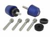 POSH FAITH Motorcycle Handlebar Ends Solid Bar Ends for Genuine M6 Handlebars Diameter Matte Blue Fits CT125 Hunter - Honda/Suzuki (Outer 29mm) - -