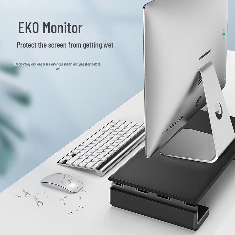 Llano Adjustable Monitor Riser Stand with Storage Drawer