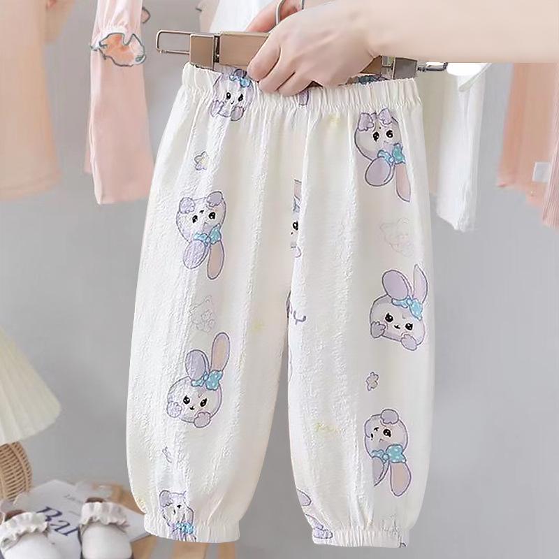 Trendy Summer Mosquito-Proof Lantern Pants for Boys and Girls - Lightweight, Fashionable, and Versatile.