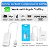 HD2CP CarlinKit Адаптер CarPlay на HDMI HD Видеовыход Конвертер для ТВ-стиков Игровой Консоли ТВ-приставки Компьютера Зеркалирование Экрана