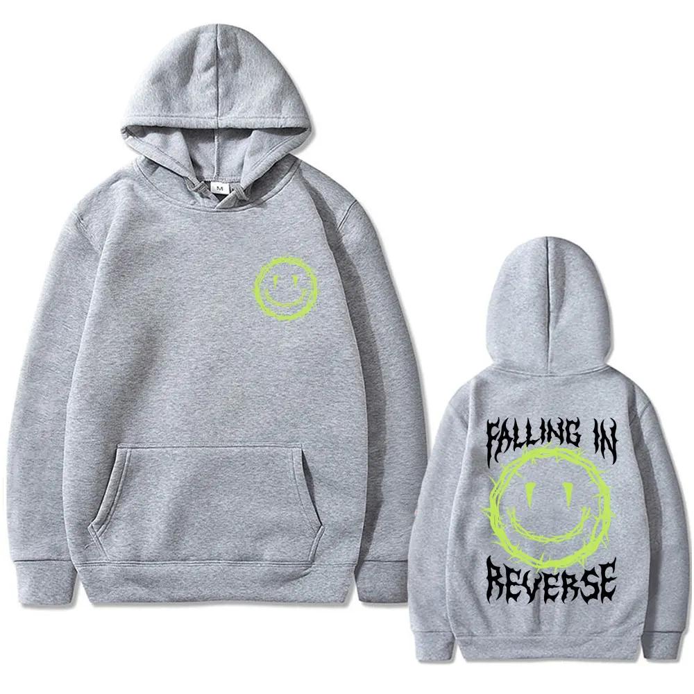 Rock Band Falling in Reverse Graphic Hoodie Men Women Clothing Fashion Casual Oversized Sweatshirt Male Hip Hop Vintage Pullover