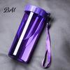 Heat Resistant Drinking Vessel Transparent Water Cup, Portable Plastic Bottle, with Strap Everyday Hydration Accessory Handle, Clear Heat-resistant