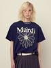 [mardimercredi] УНИСЕКС ФУТБОЛКА FLOWERMARDI_NAVY IVORY