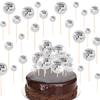 DIY Disco Ball Cupcake Toppers Cake Decoration Mini Mirror Disco Ball Light Reflective Glass Ball Wedding Party Christmas Decor