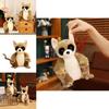 Cute Brown Avahi Laniger Cartoon Plush Doll Kid Toys For Gift And Collecting