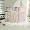 Ins Style Love Lace A5 Zipper 6-hole Loose leaf Notebook with Edge Wrapping Transparent Star chasing Handbook Storage Book, Includes 20 internal pages