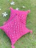 Pink (Shade 2) Bandhani Cotton 2 Cushion Cover Set- 16*16 Inches