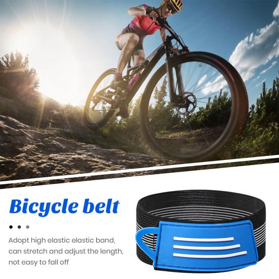 2Pcs Elastic Bike Ankle Leg Wrap Cycling Safety Bind Pants Bands Extra Wide Stretchable Secure Ankle Strap for Cycling Jogging Camping Running