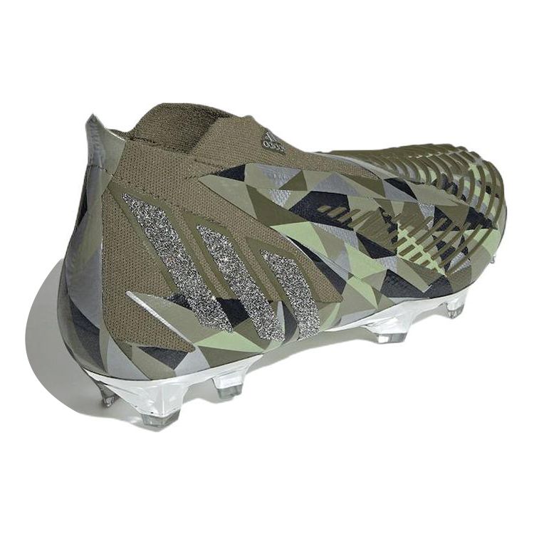 Adidas Predator Edge+ FG Focus Olive Crystal Мужские кроссовки Зеленый Серебристый-Металлик Magic-Lime GX3913