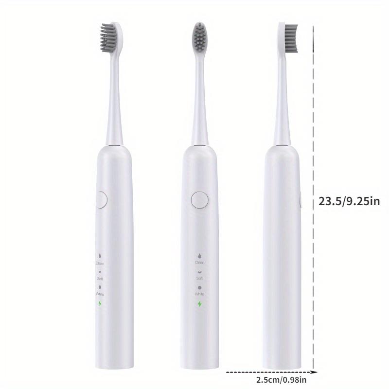 Adult Sonic Electric Toothbrush Travel Set Premium USB Rechargeable Soinc Toothbrush IPX7 Waterproof with 6 Toothbrush Heads