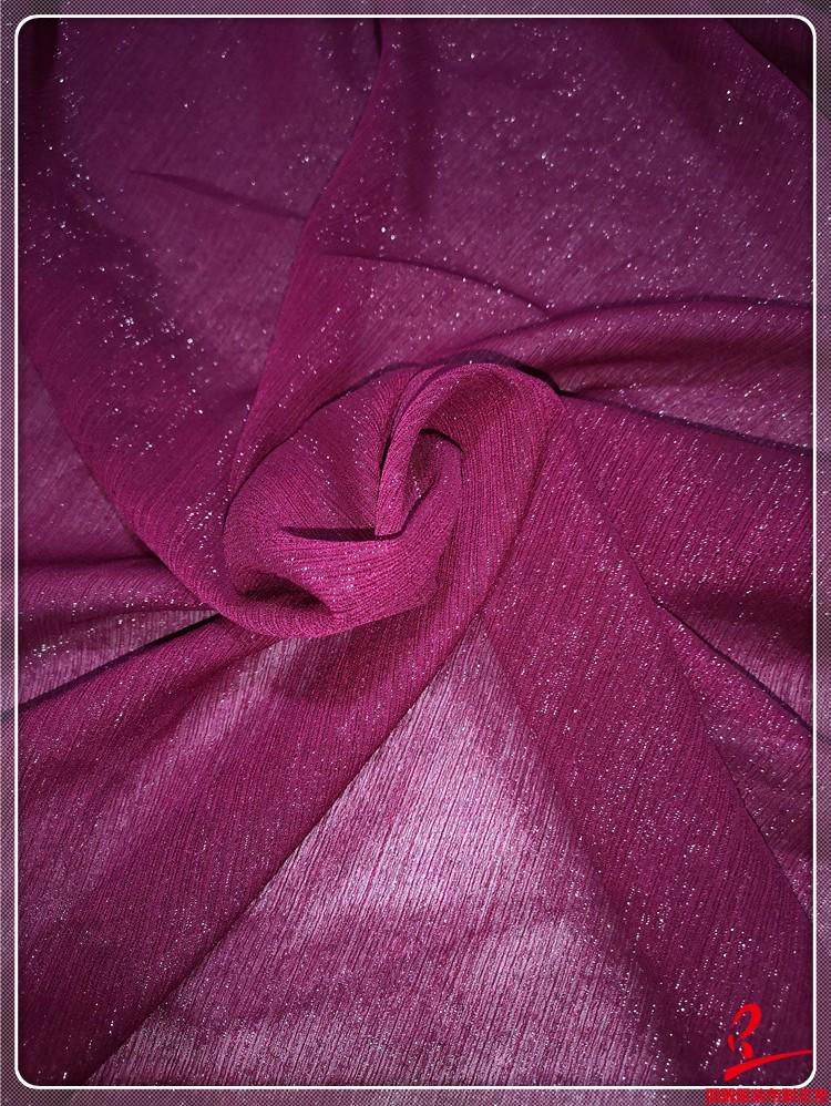 Super Sheer Silver Sequin Silk Gingham Chiffon Brocade Fabric for Dance Costumes