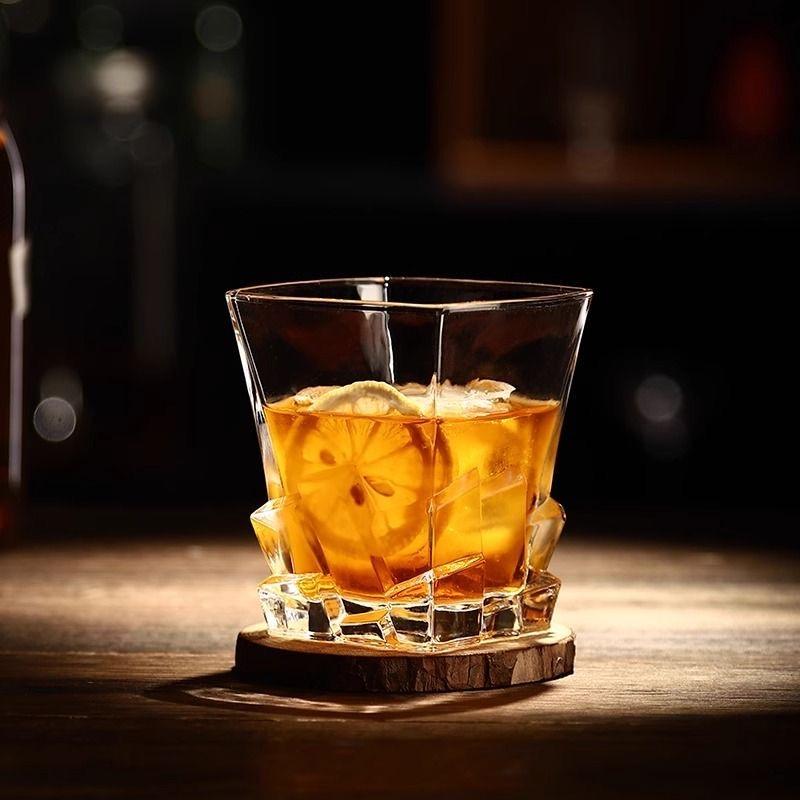 Хрустальный стакан для виски – Винтажный тамблер для скотча, бурбона, коньяка, водки, джина, для домашнего бара