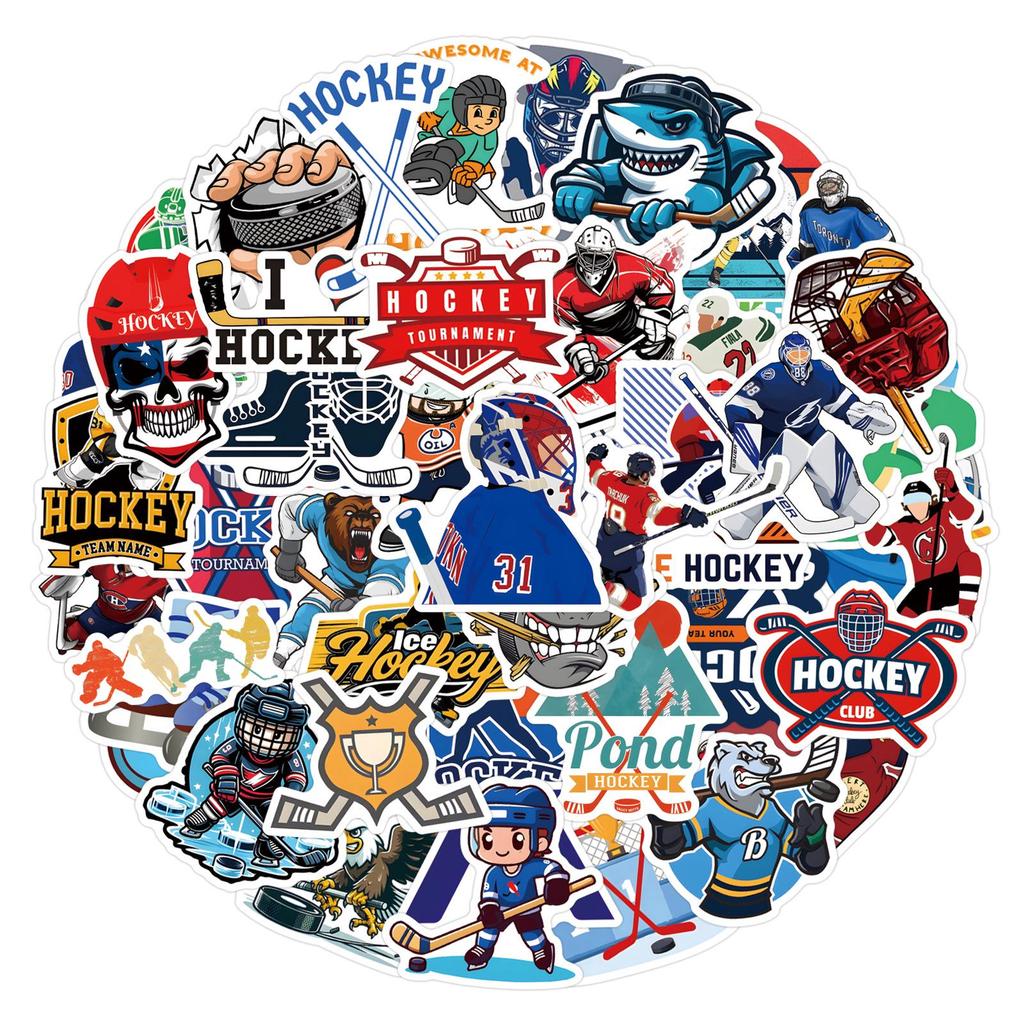 Ice Hockey Graffiti Stickers for Cars & Luggage, 55-110 Sheets