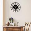 Стильные металлические аналоговые настенные часы для гостиной, спальни, кухни, дома и прихожей | Антикварные причудливые большого размера современные настенные часы для домашнего декора (60см)
