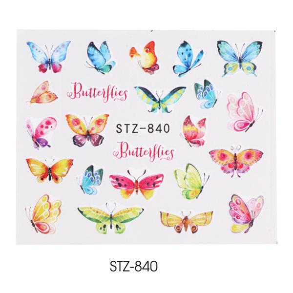 Водная наклейка для ногтей и наклейка с цветком, листом, деревом, зеленый простой летний слайдер для маникюра, дизайн ногтей, водяные знаки, советы