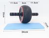 Non-Rebound Ab Wheel: Rubber Abdominal Muscle Roller for Fitness Training