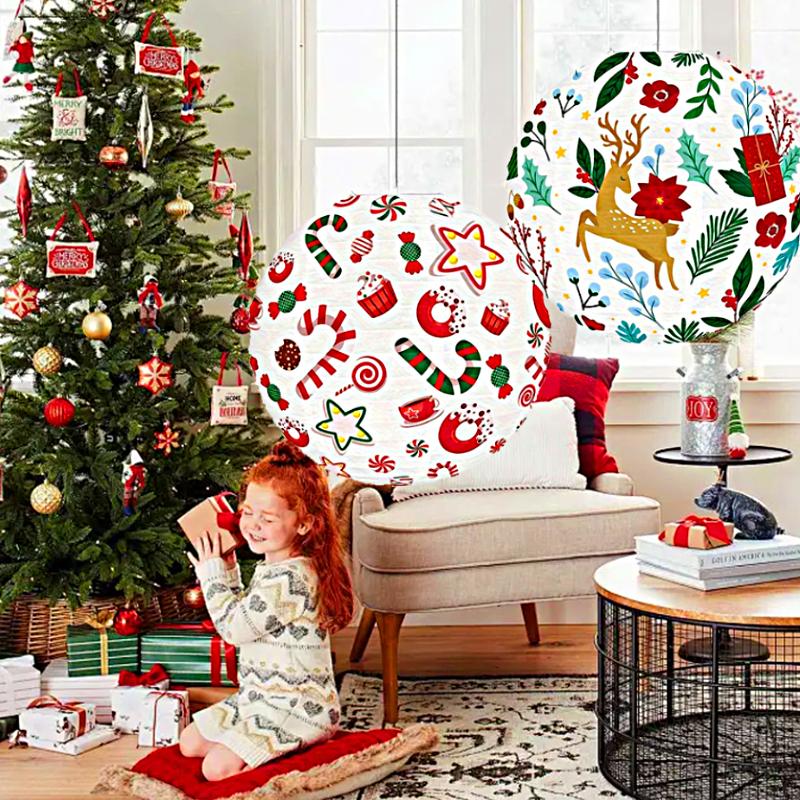 1 шт. конфеты рождественские рождественские фонарики рождественские фонарики рождественские вечеринки рождественские подвески