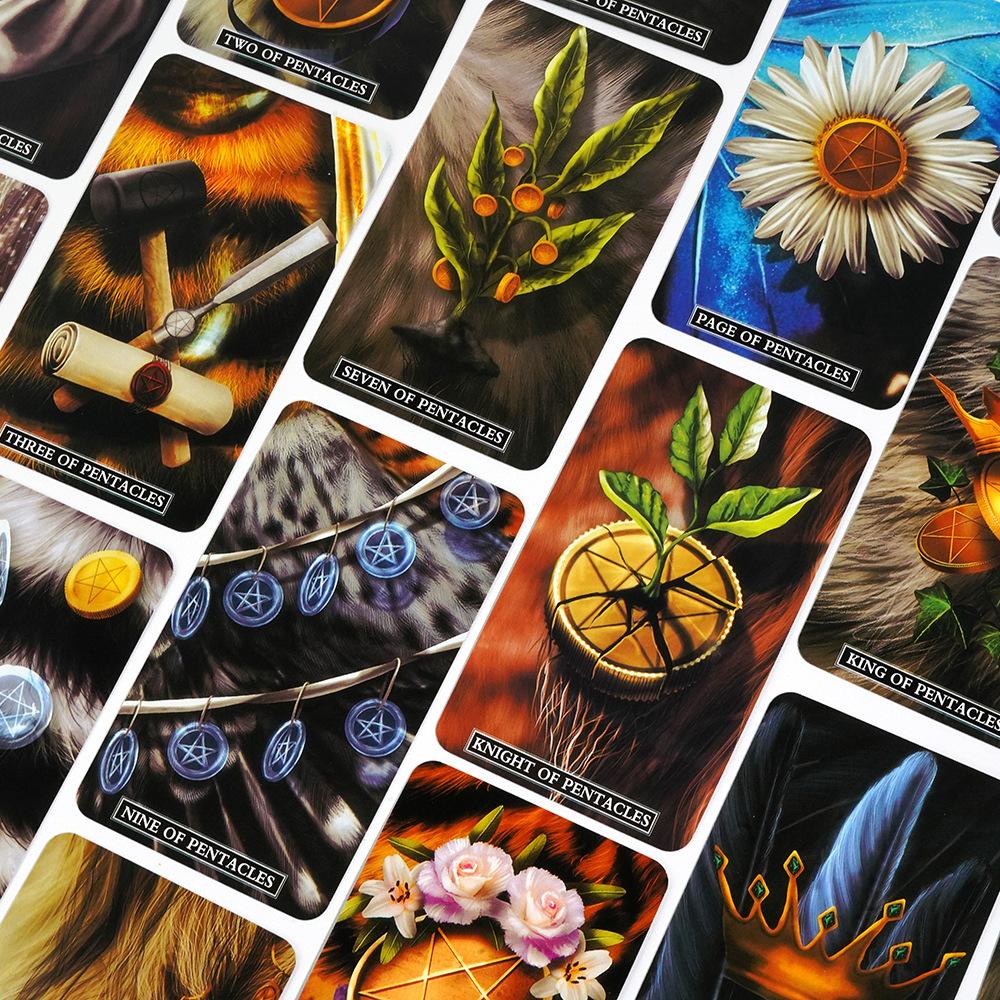 10,3 х 6 см карточная игра «Красивые звери Таро»