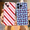 Бордовый полосатый чехол для телефона для iPhone 17, 16, 15, 14, 13, 12, 11 Plus, Pro Max Мягкая прозрачная крышка