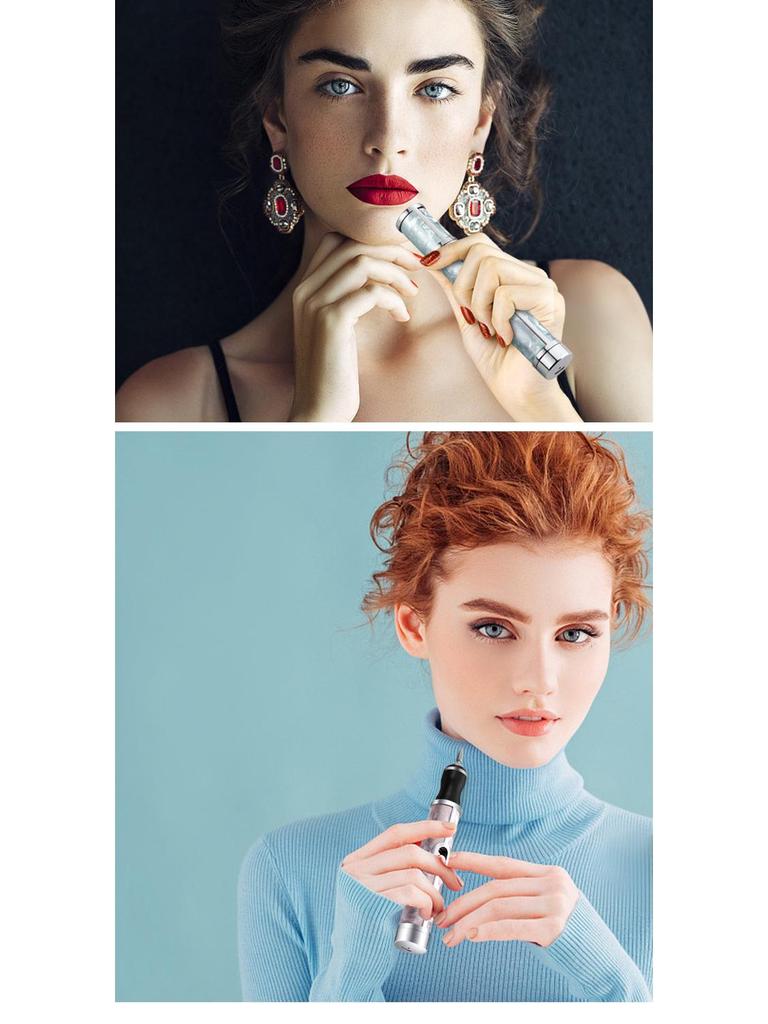 Компактный серый электрический полировщик ногтей и инструмент для удаления омертвевшей кожи