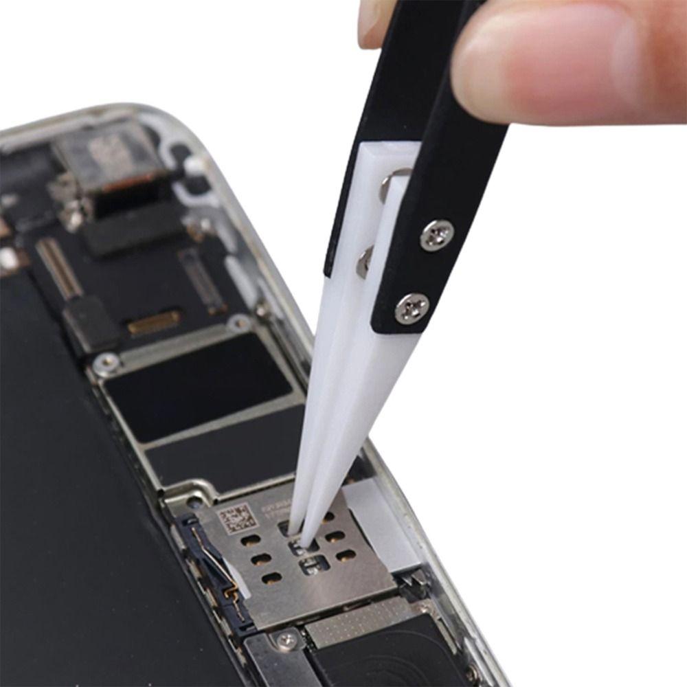 Little Curved/Big Curved/Straight Tip Ceramic Tips Tweezers Electronics Soldering