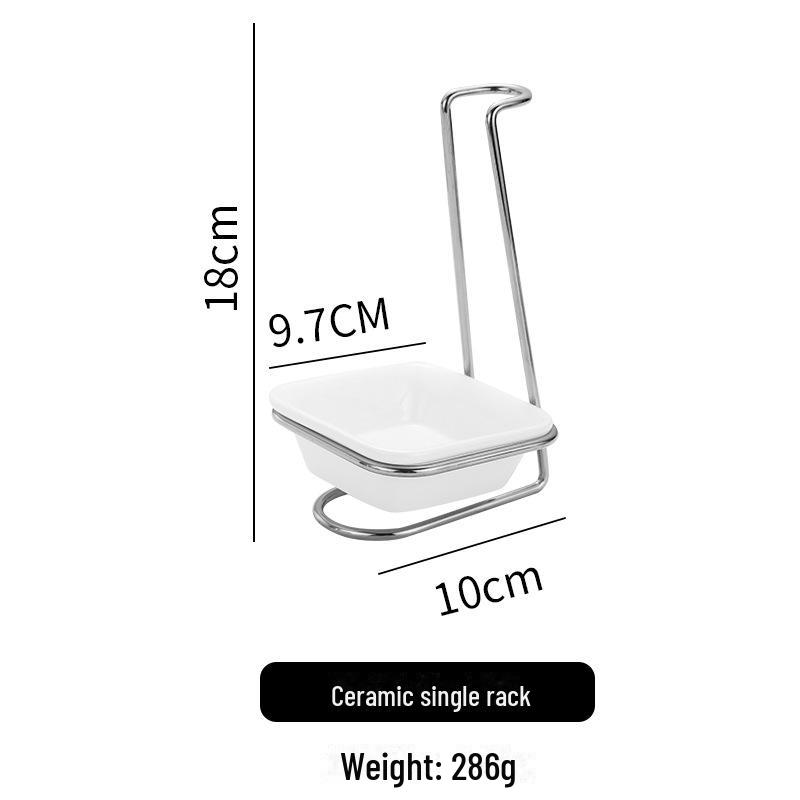 Набор из нержавеющей стали для горячих кастрюль и суповых ложек с подставкой - утолщенный дуршлаг и держатель для столовых ложек