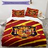 Spain's Royal Emblem Printed Pattern Duvet Cover Set – includes 1 duvet cover and 2 matching pillowcases Bedroom decor Christmas gifts
