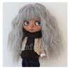 Linfairy Inch Doll Long Wig Curly 69 9-10 (Gray)