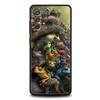 Realitic Frog Print Phone Case for Samsung Galaxy A73 A55 A53 A51 A35 A33 A32 A25 A23 A22 A15 A13 A17 A07 5G Soft TPU Shell Bags