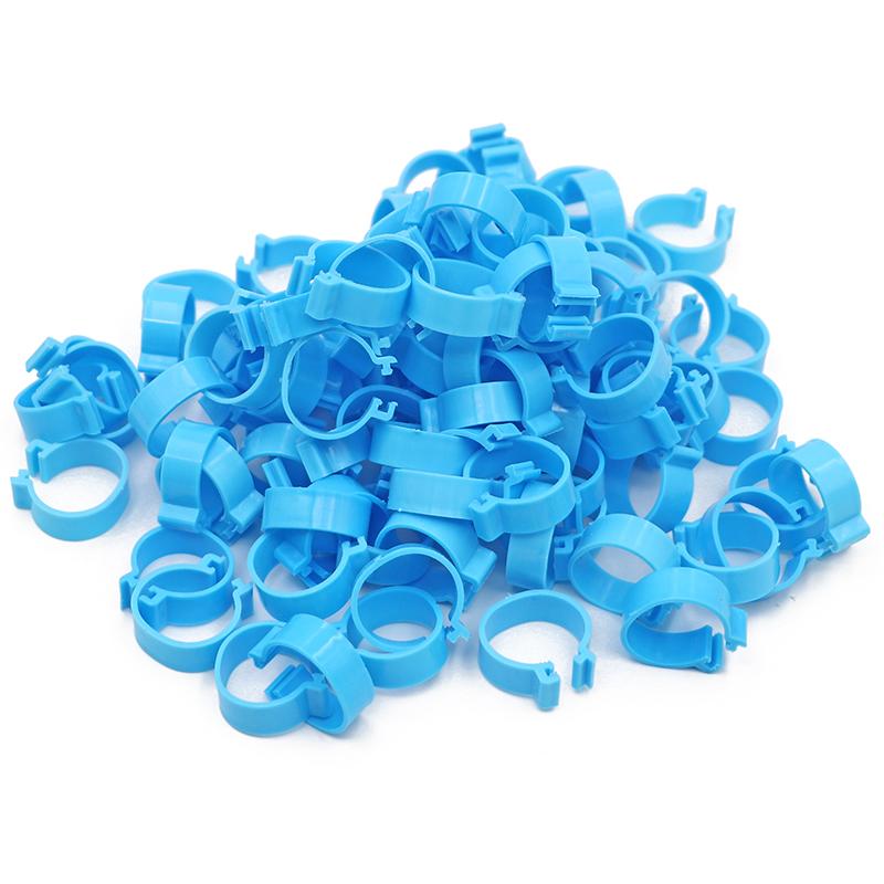 100 Pcs Chicken Foot Rings 6 Colors Poutry Duck Pigeon Geese Quail Bird Ring Carry tools Feeding Logo