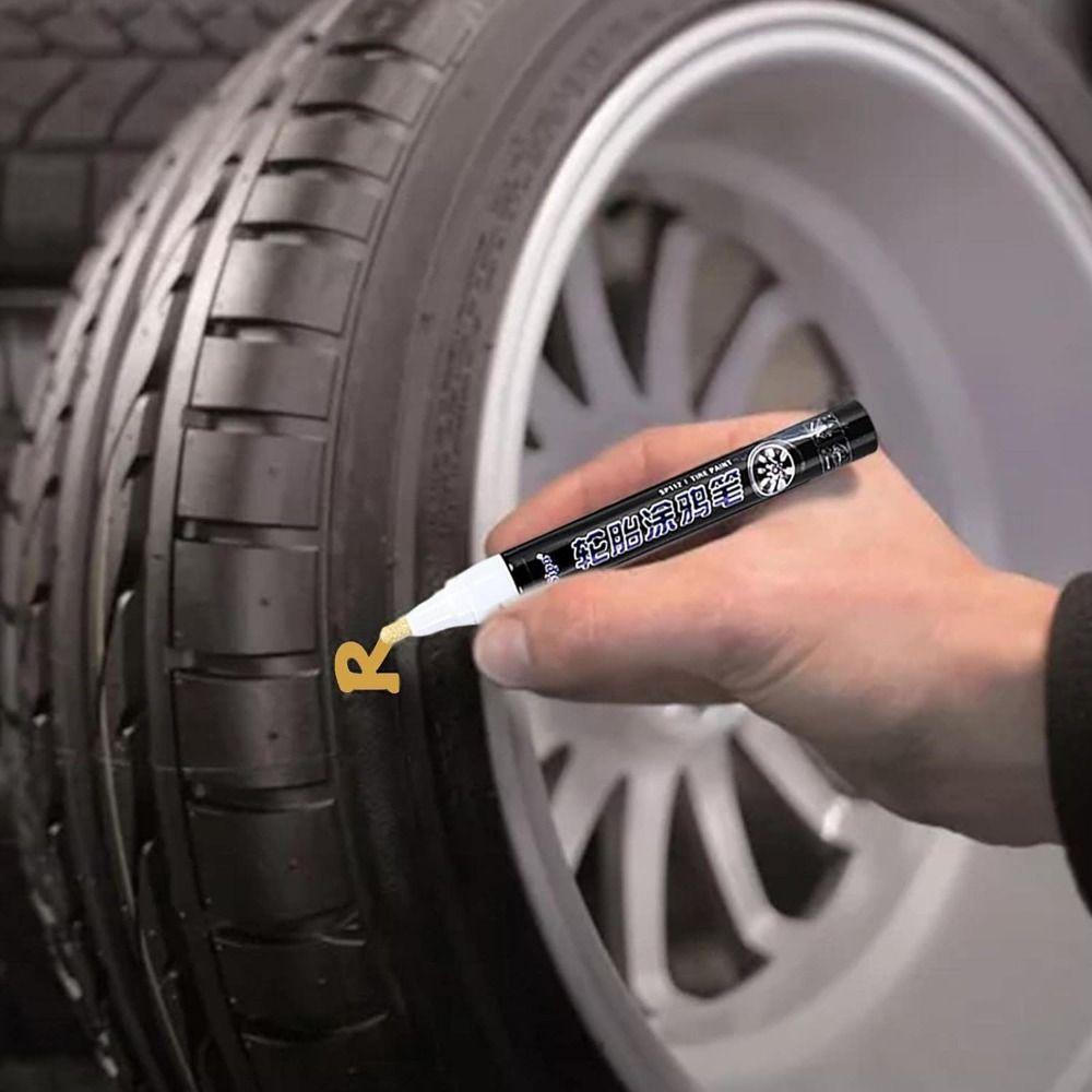 Waterproof Tire Marker for Rubber Meta Glass Car Tires Car Tire Graffiti Paint Pen Tire Paint Pen