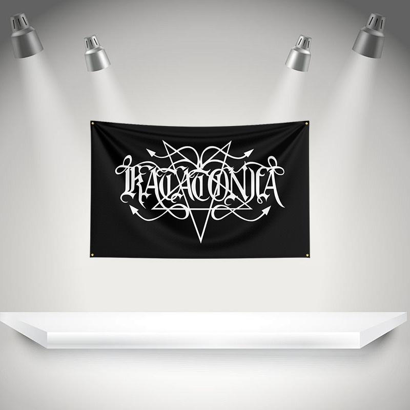 K-Katatonias Флаг Рок-музыкальная группа Баннер HD Печать Гобелен Выставка, Фанаты музыкальной группы, Декор гаража
