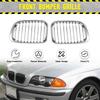 Хромированная решетка переднего капота, 2 шт., для BMW E46, дорестайлинг, 4-дверный, 1998–08/2001 51138208489 51138208490