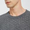 Hengyuanxiang Men's Pure Cashmere Round Neck Sweater