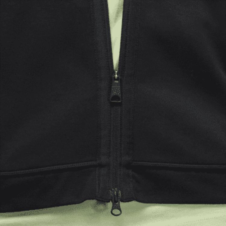 Jordan Solid Logo Zip-Up Casual Hooded Jacket Men Outerwear Black DV9783-010