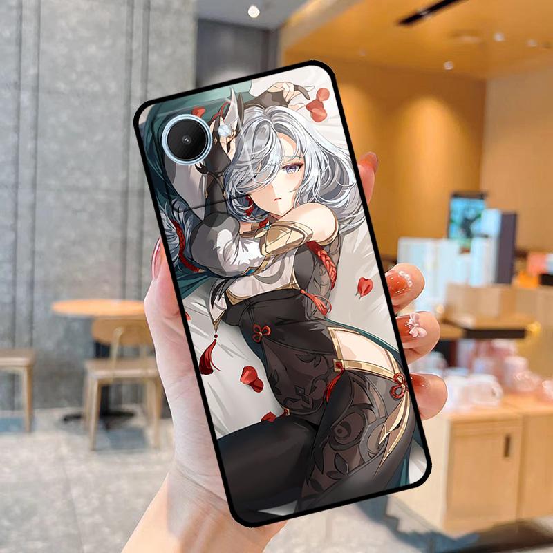 Чехол Genshin аниме Shenhe для Realme C55 C33 C31 C35 C30 C11 C15 C25s C21Y GT Neo 5 3T 2T 8 9 10 11 Pro Plus