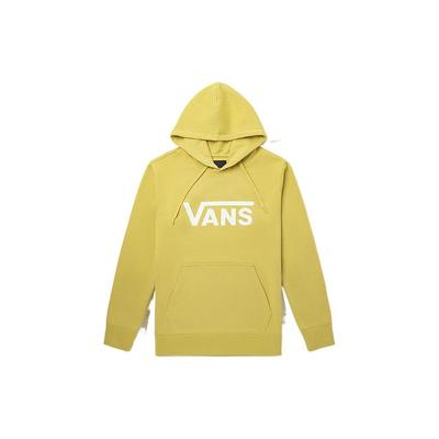 Vans Толстовка с капюшоном и логотипом с буквенным принтом, однотонная, на шнурке, унисекс, светло-желтая VN0A4MM9ZB81
